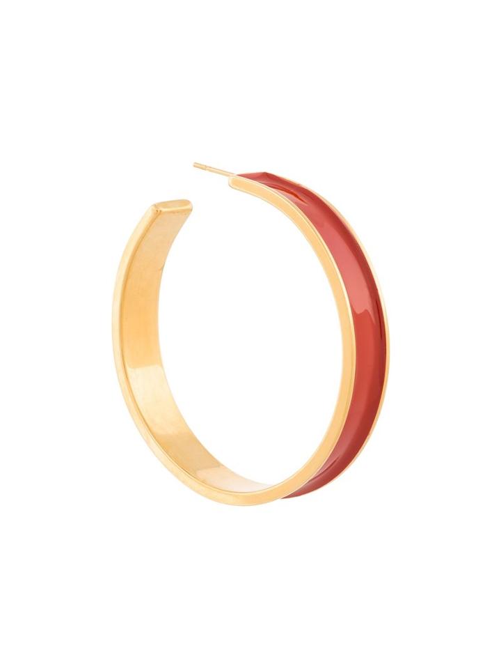 Marni Lacquer Accent Hoop Earrings