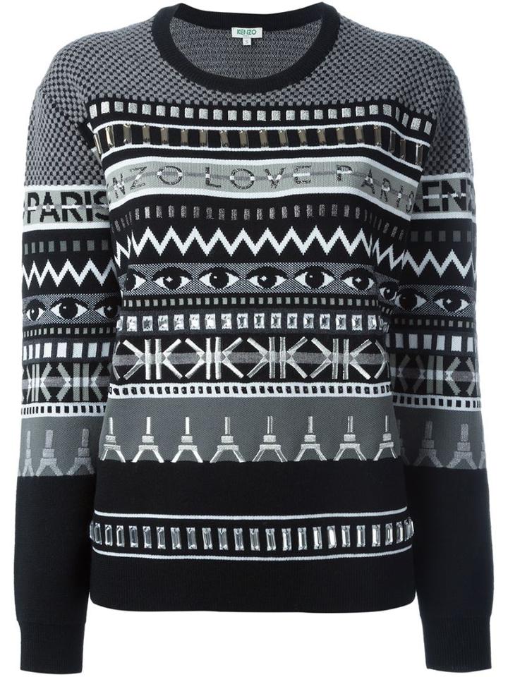 Kenzo Multi Logo Embroidered Sweater