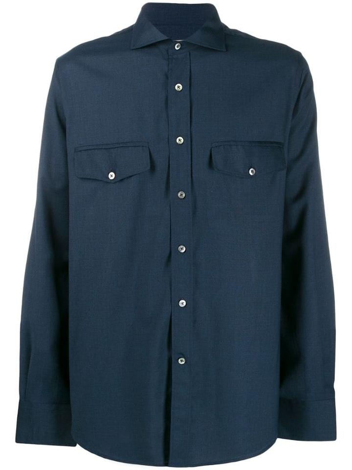 Canali Chest Pocket Shirt - Blue