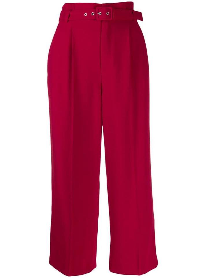 Red Valentino Cropped Paperbag Trousers
