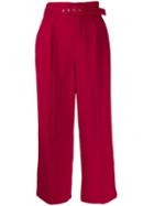 Red Valentino Cropped Paperbag Trousers