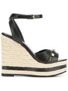 Versace Medusa High-wedge Sandals - Black