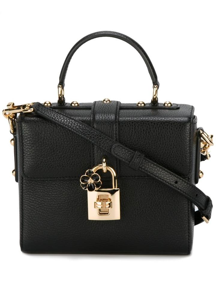 Dolce & Gabbana Dolce Box Tote, Women's, Black, Calf Leather
