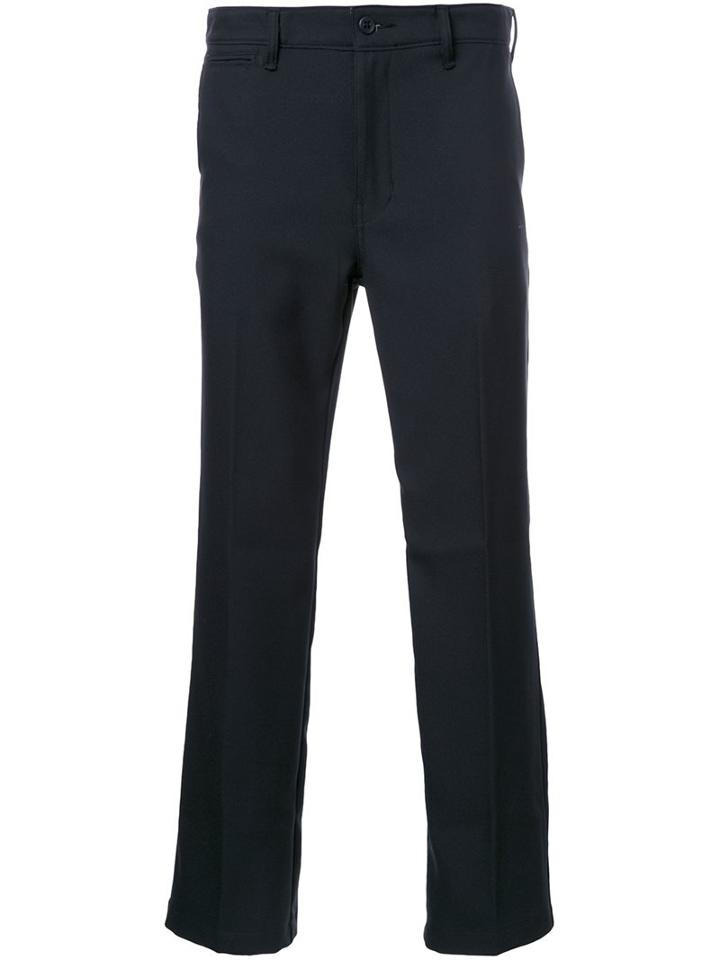 Bedwin & The Heartbreakers Classic Straight Leg Trousers, Men's, Size: 2, Black, Polyester