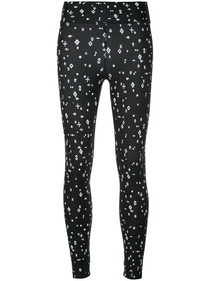 The Upside Patterned Leggings - Black
