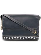 Yves Saint Laurent Vintage Logo Letters Shoulder Bag - Blue