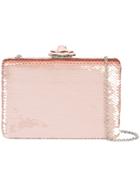 Oscar De La Renta Rogan Box Clutch - Pink & Purple