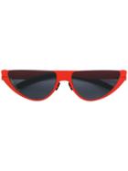 Martine Rose Cat Eye Frame Sunglasses - Red
