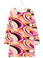 Emilio Pucci Junior Teen Psychedelic Print Dress - Multicolour