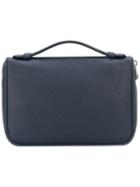 Bally - Top Handle Clutch - Men - Calf Leather - One Size, Blue, Calf Leather