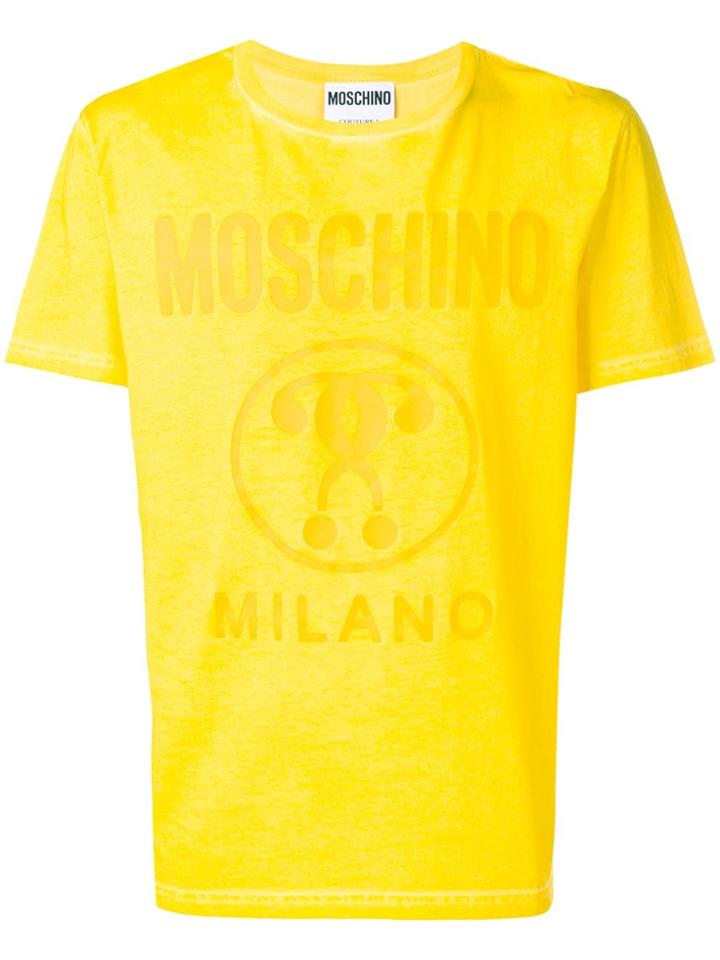 Moschino Regular Logo T-shirt - Yellow