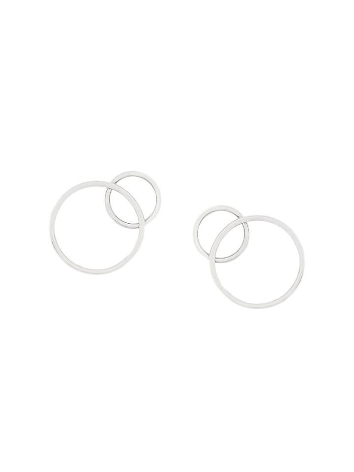 Justine Clenquet Circle Stud Earrings - Metallic