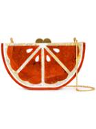 Isla Fruit Shaped Clutch, Women's, Yellow/orange, Acrylic