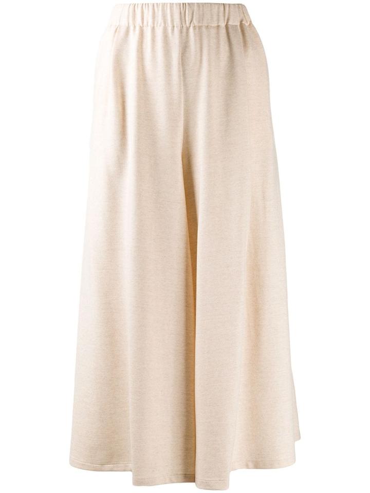 Forte Forte Wide Leg Cropped Culottes - Neutrals