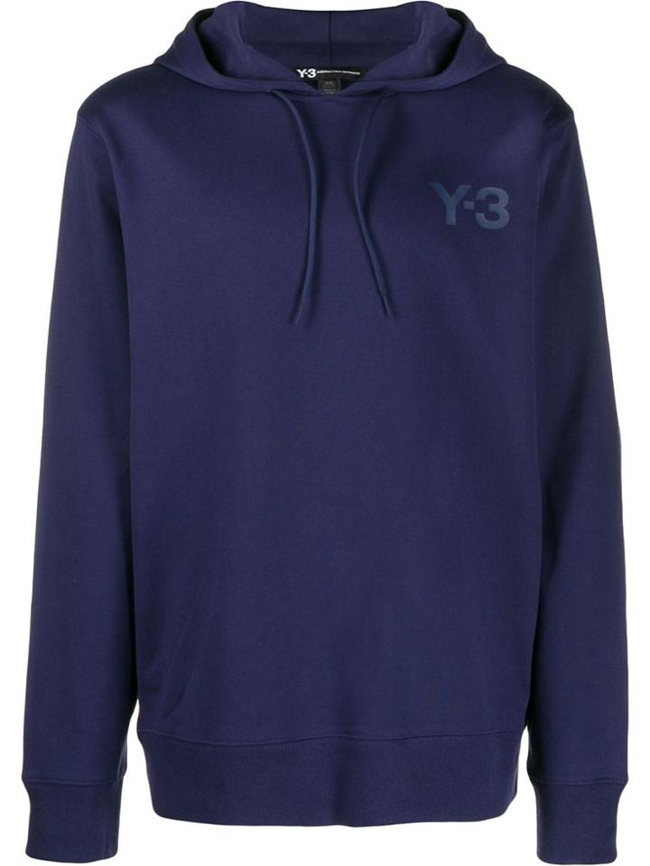 Y-3 Logo Hoodie - Blue