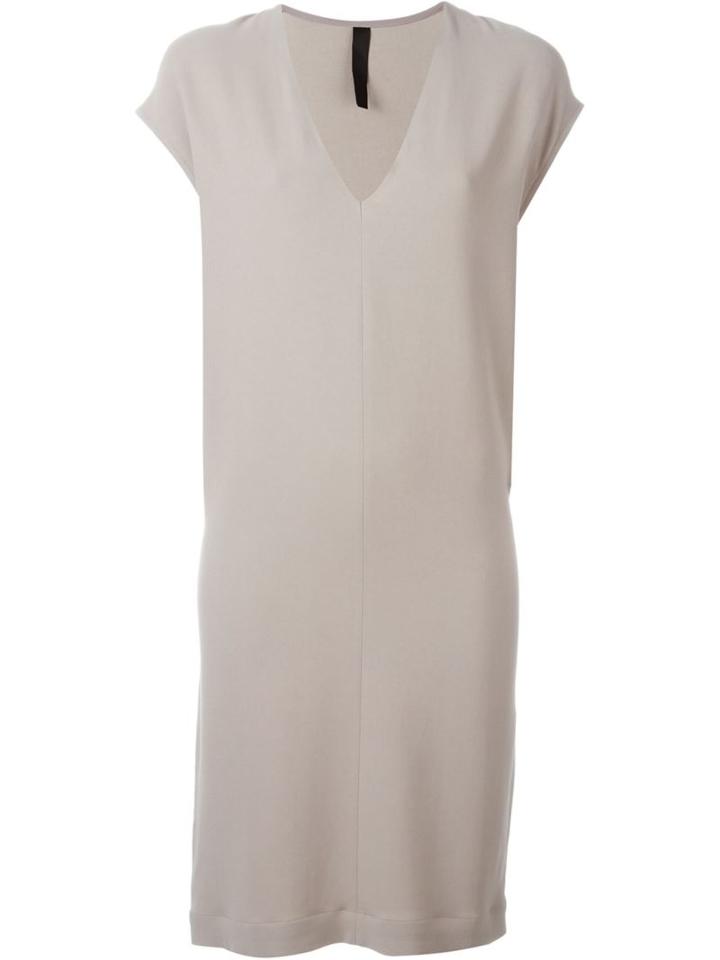 Ilaria Nistri V-neck Dress, Women's, Size: 42, Nude/neutrals, Viscose/spandex/elastane