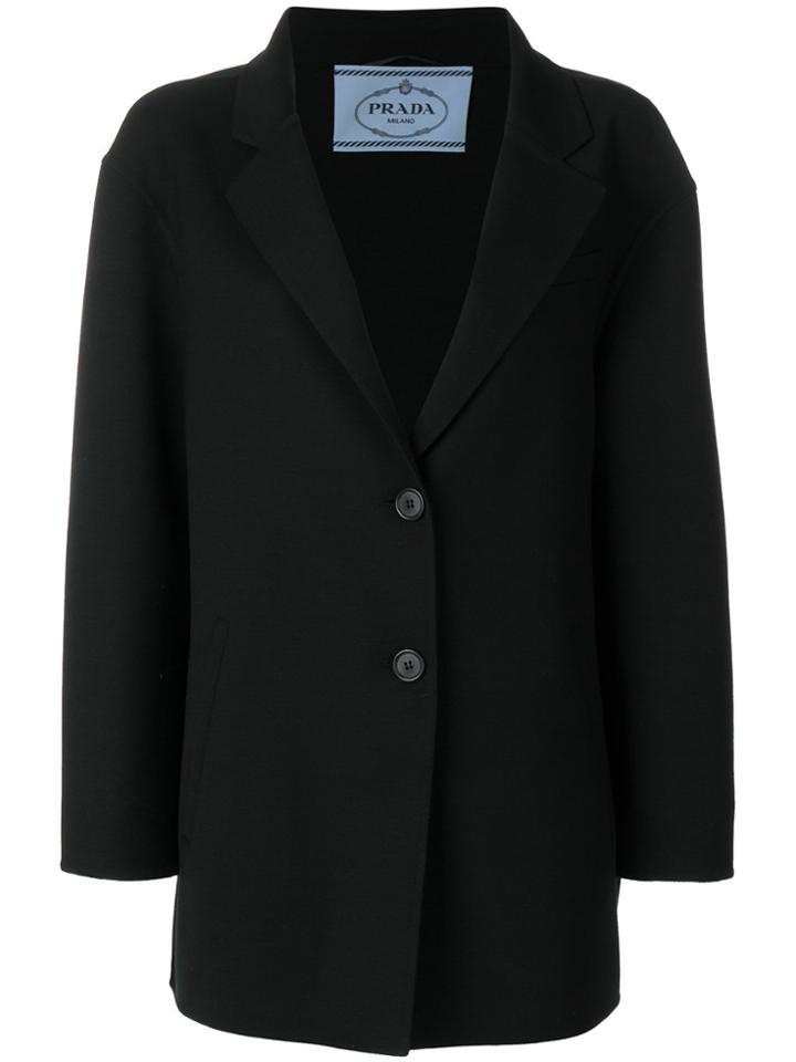 Prada Longline Masculine Blazer - Black
