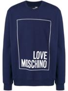 Love Moschino Printed Logo Sweatshirt - Blue