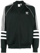Adidas Stripe Print Zip Jacket - Black
