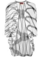 Missoni Flamed Open Front Long Top - White