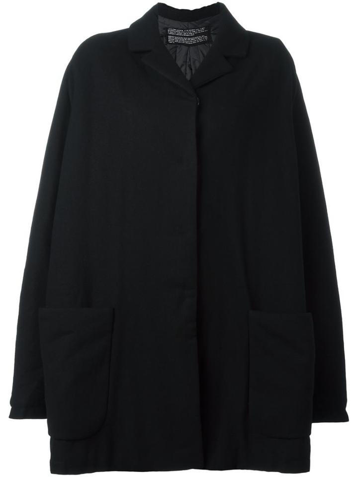 Rundholz Single Breasted Coat, Women's, Size: Medium, Black, Wool/viscose/polyester