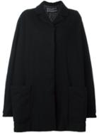 Rundholz Single Breasted Coat, Women's, Size: Medium, Black, Wool/viscose/polyester
