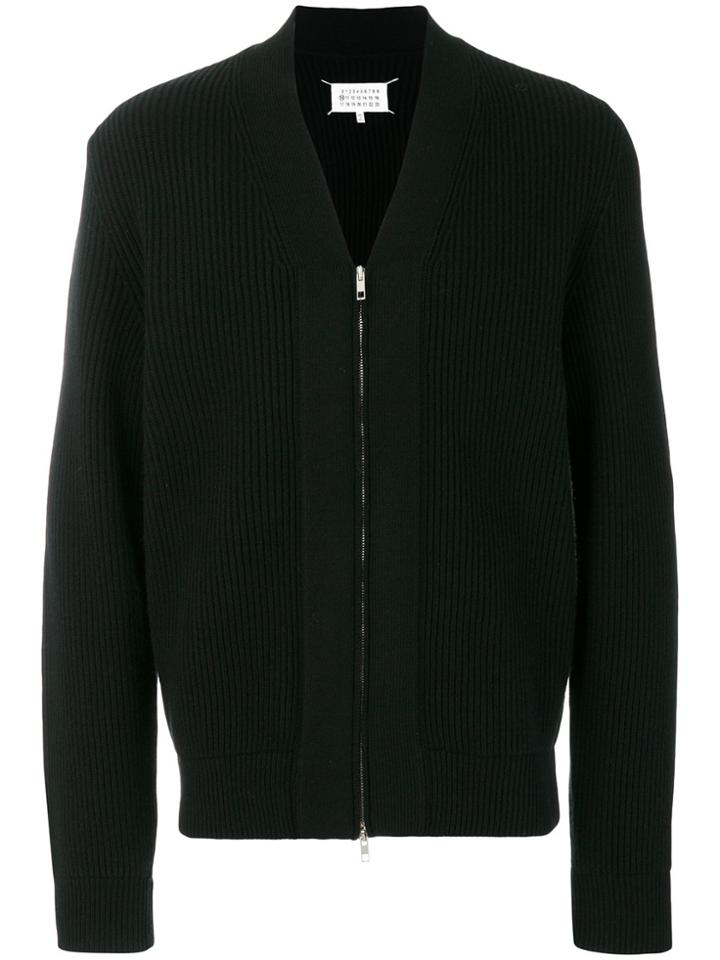 Maison Margiela Zip Up Cardigan - Black