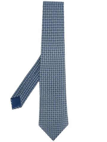 Hermès Vintage 2000 Patterned Tie - Blue