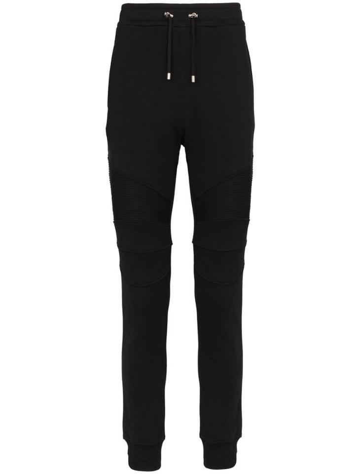 Balmain Slim-leg Track Trousers - Black