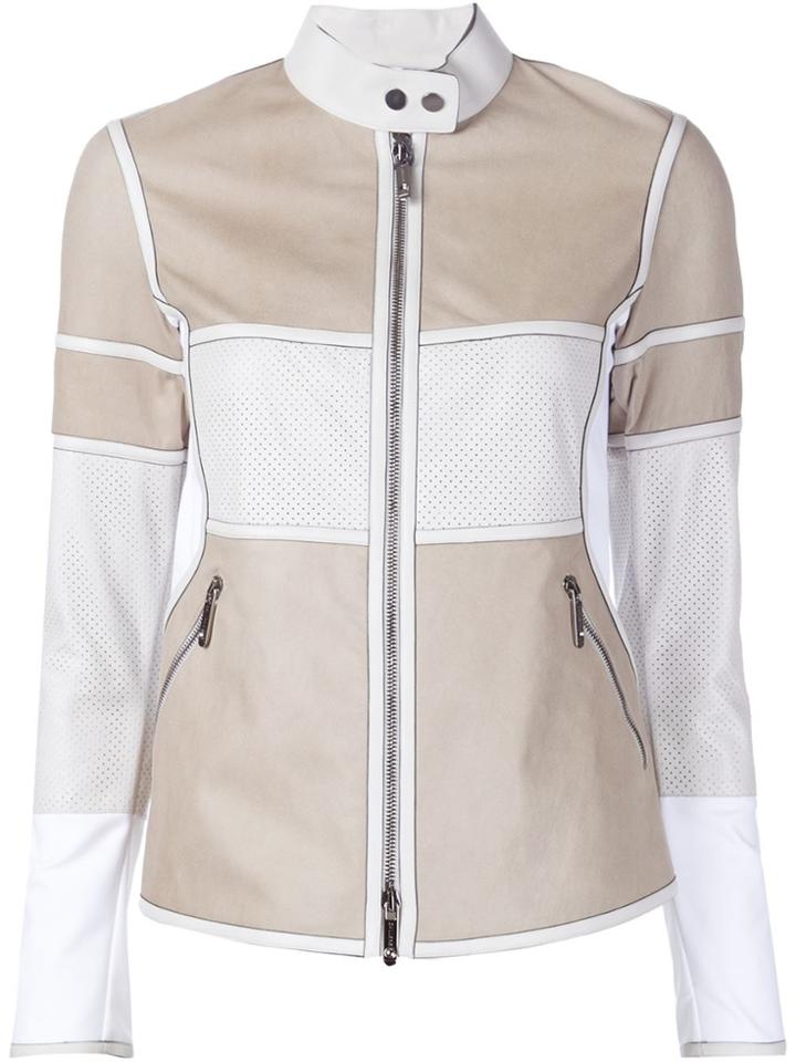 Callens Panelled Zipper Jacket - Nude & Neutrals