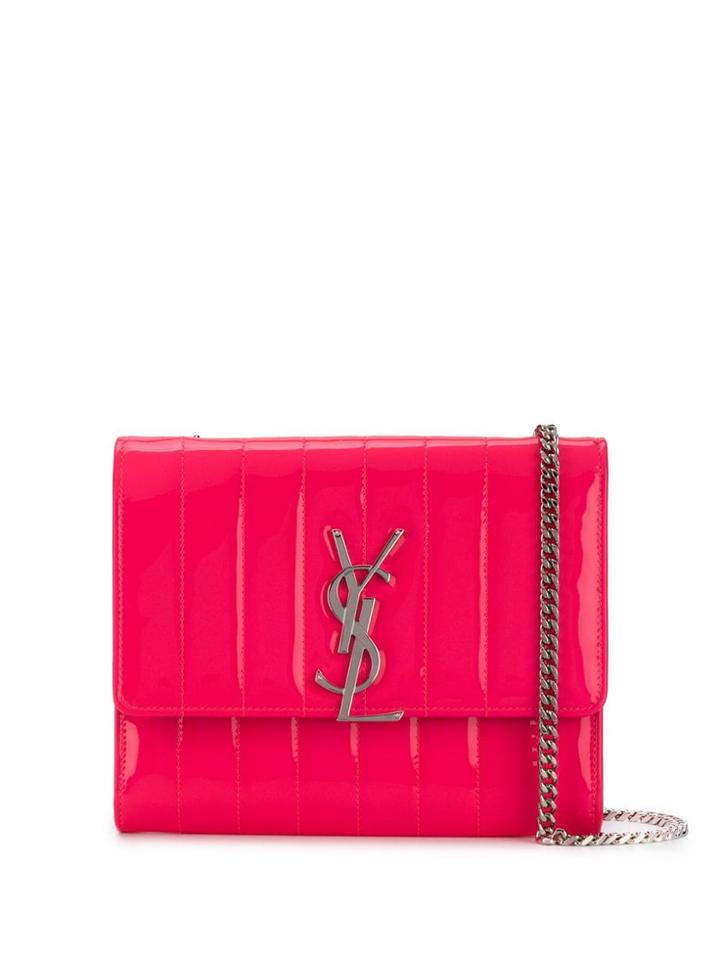 Saint Laurent Mini Vicky Shoulder Bag - Pink