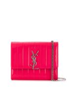 Saint Laurent Mini Vicky Shoulder Bag - Pink