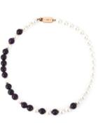 Eshvi Astro Necklace, Women's, White, Rhodium/pearls