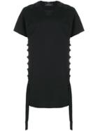 Balmain Strap Detail T-shirt - Black