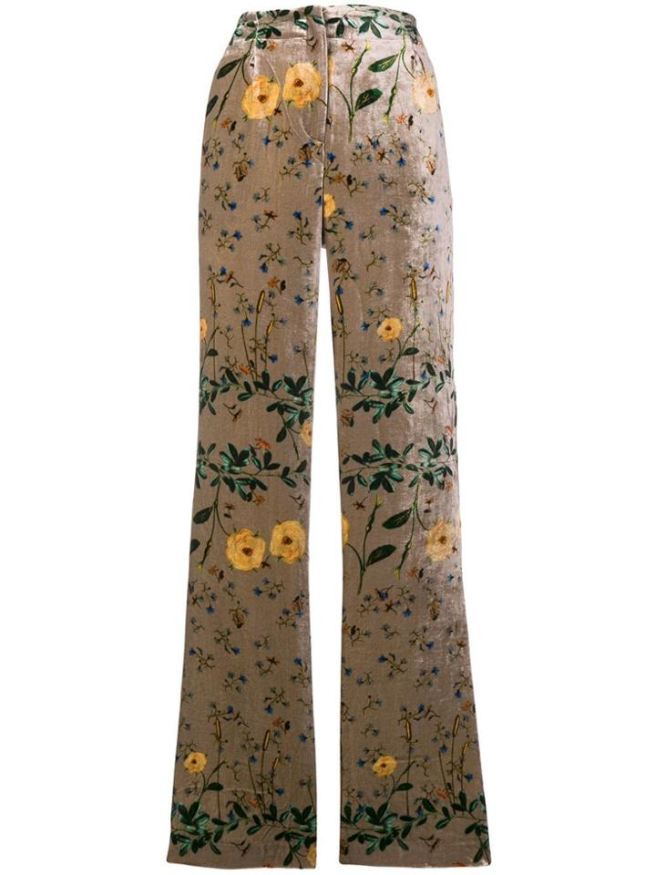 Ailanto High Rise Palazzo Trousers - Nude & Neutrals