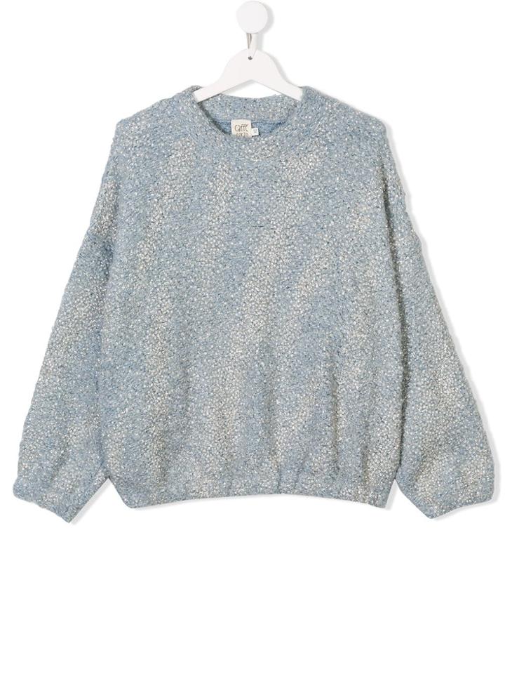 Caffe' D'orzo Oversized Sweater - Blue
