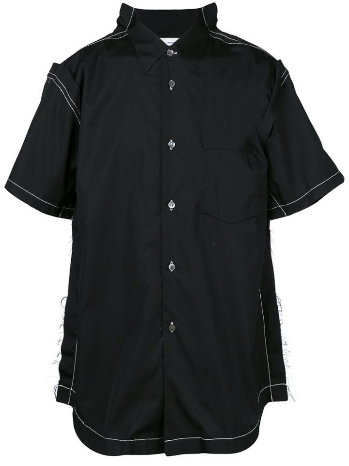 Comme Des Garçons Shirt Short-sleeve Fitted Shirt - Black