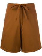 Paura - 'ivan' Shorts - Men - Cotton - S, Brown, Cotton