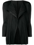 Pleats Please By Issey Miyake Open Front Jacket - Black