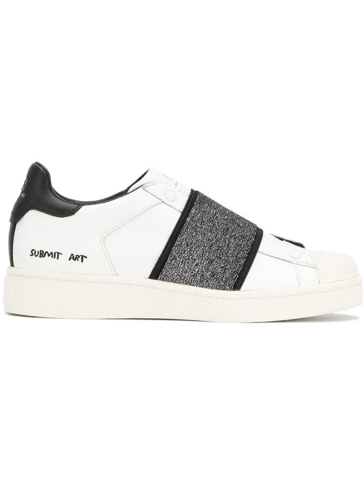 Moa Master Of Arts Sneakers With Glitter Strap - White
