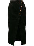 Alexa Chung Corduroy Pencil Skirt - Black