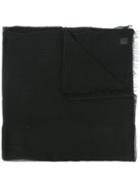 Faliero Sarti - Frayed Edge Scarf - Women - Silk/modal - One Size, Black, Silk/modal