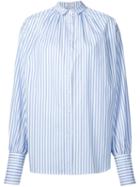 Tome Striped Oversized Gathered Shirt