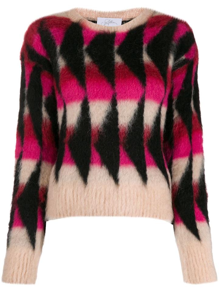 So Allure Geometric Patterned Jumper - Pink