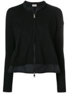 Moncler Ruffle-trim Fitted Jacket - Black