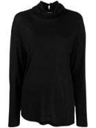 Ann Demeulemeester Deconstructed Knit Sweater - Black