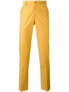 Etro Classic Chinos, Men's, Size: 50, Yellow/orange, Cotton/spandex/elastane
