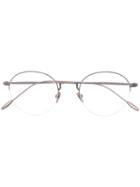 Giorgio Armani Round Frame Glasses - Metallic