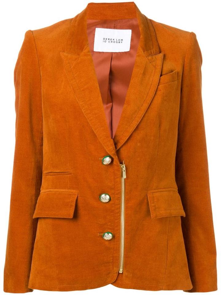 Derek Lam 10 Crosby Velveteen Blazer - Brown