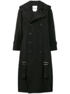 Comme Des Garçons Noir Kei Ninomiya Oversized Trench Coat - Black